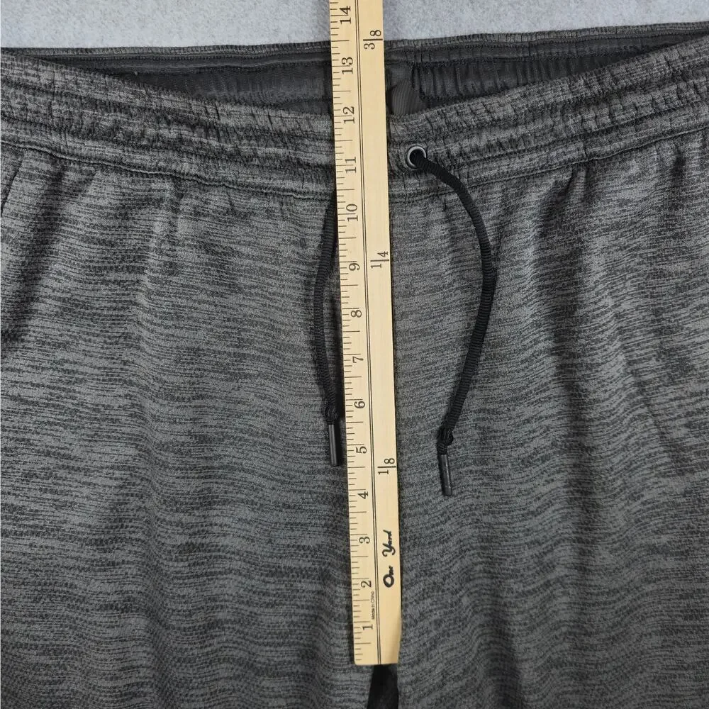 Adidas Mens XL Training Joggers/Sweatpants with Drawstring and Pockets Gray